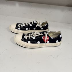  CdG PLAY x Converse Men's Chuck Taylor All Star Polka Dot Low-Top Sneakers