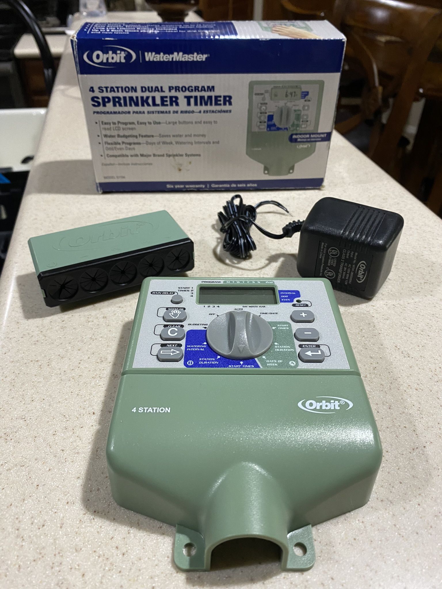 Orbit Water Master 57194 Green 4 Station Dual Program Sprinkler System Timer