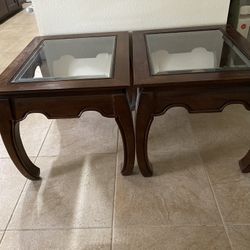 2 Asian Style  End Tables