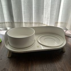 Elevated Ceramic Dog Bowl Set 