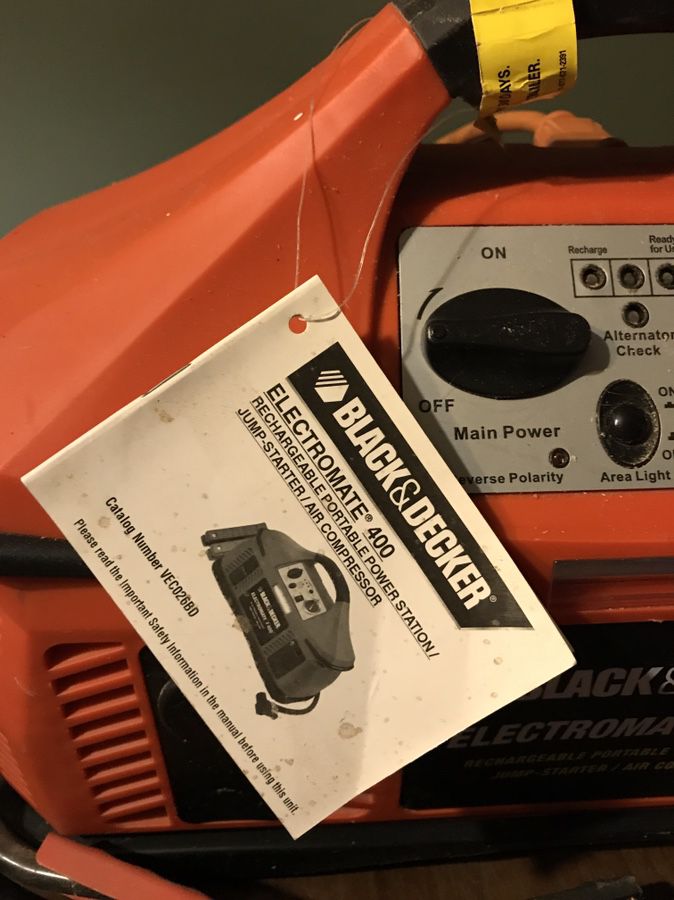 Sold at Auction: Black & Decker Portable Power Station