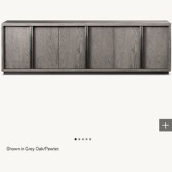 RH Restoration Hardware BEZIER SIDEBOARD Grey Oak Pewter
