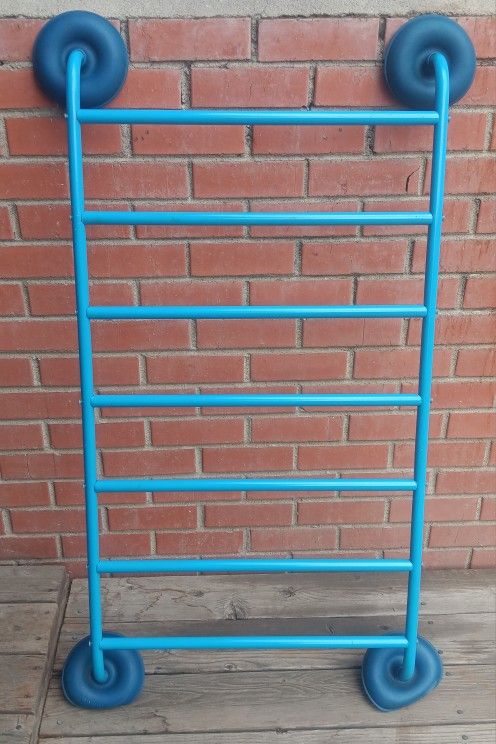 IKEA/PS CHILDRENS HANGIG CLIMBING WALL / HANGER COAT RACK BLUE BNIB
