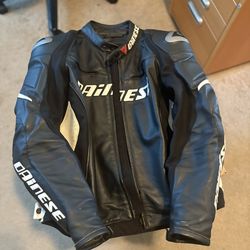 Dainese leather motorcycle jacket