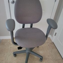 Office Chair With Adjustable Seat And Armrests. 