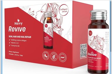 Heivy Liquid Collagen Drink for Women, 10 Bottles