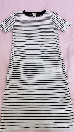 Forever 21 black with white striped dress