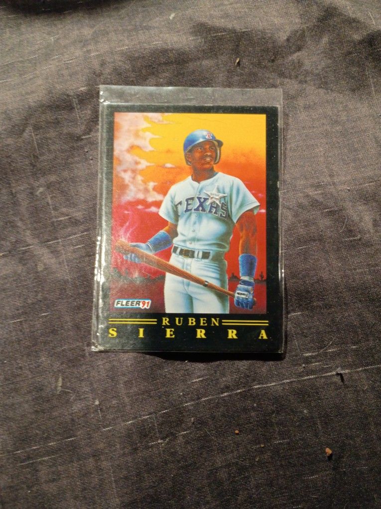Fleer 91 RUBEN SIERRA BASEBALL CARD