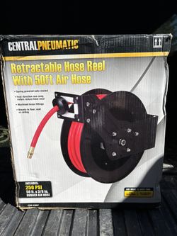 50’ retractable air hose reel