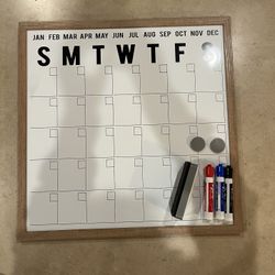 Dry Erase Calendar And Accessories