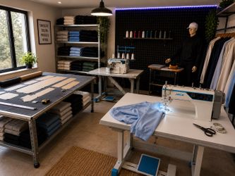 🔥 START YOUR OWN HOODIE BRAND TODAY  Complete Hoodie Production Studio Setup  Fully organized and ready-to-operate clothing production workspace.