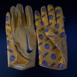 RARE LSU football gloves 2XL