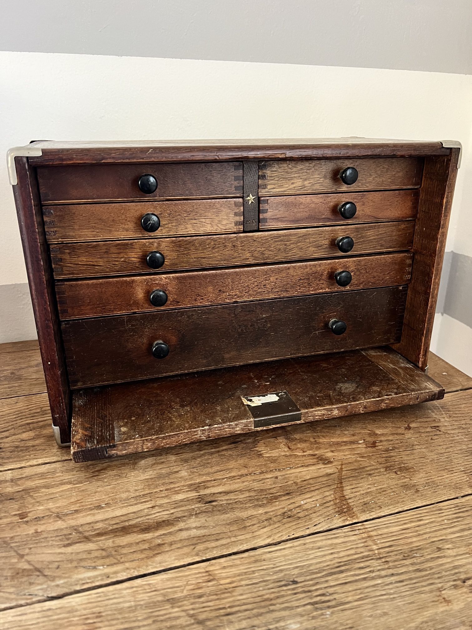 Antique Tool Box Jewelry Vintage Industrial