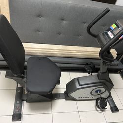 Marcy Magnetic Recumbent Exercise Bike with 8 Resistance Levels