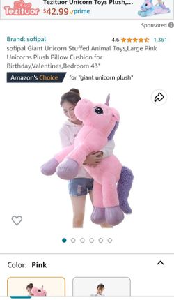Unicorn Stuffed Animal 