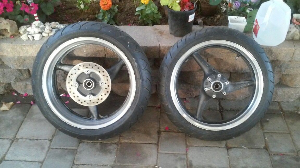 Honda street bike rims & tires