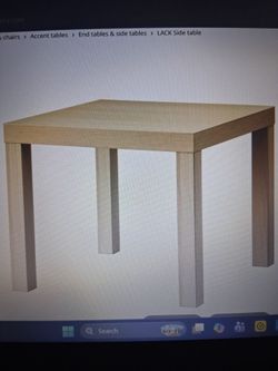 Side wooden table