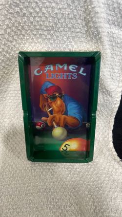 Vintage 1992 camel light cigarettes, Joe camel ashtray