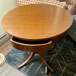1(contact info removed) Mersman Drum Table
