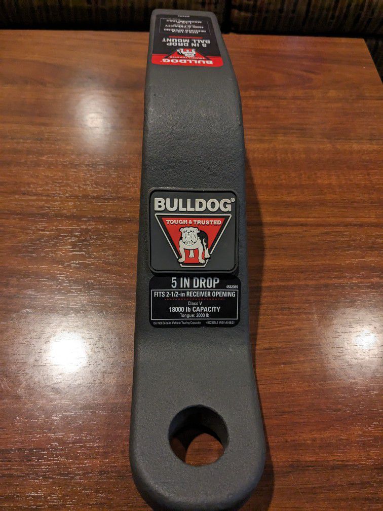 Bulldog 5-in Drop Ball Mount 2 And 1/2-in Receiver Opening