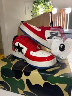 BAPE Tiger Zip Graphic T-Shirt Blue with bape shoes size 10