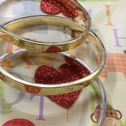 Gold Plated Cartier Style braclet