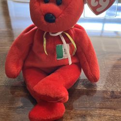 Osito the Bear Beanie Baby with error