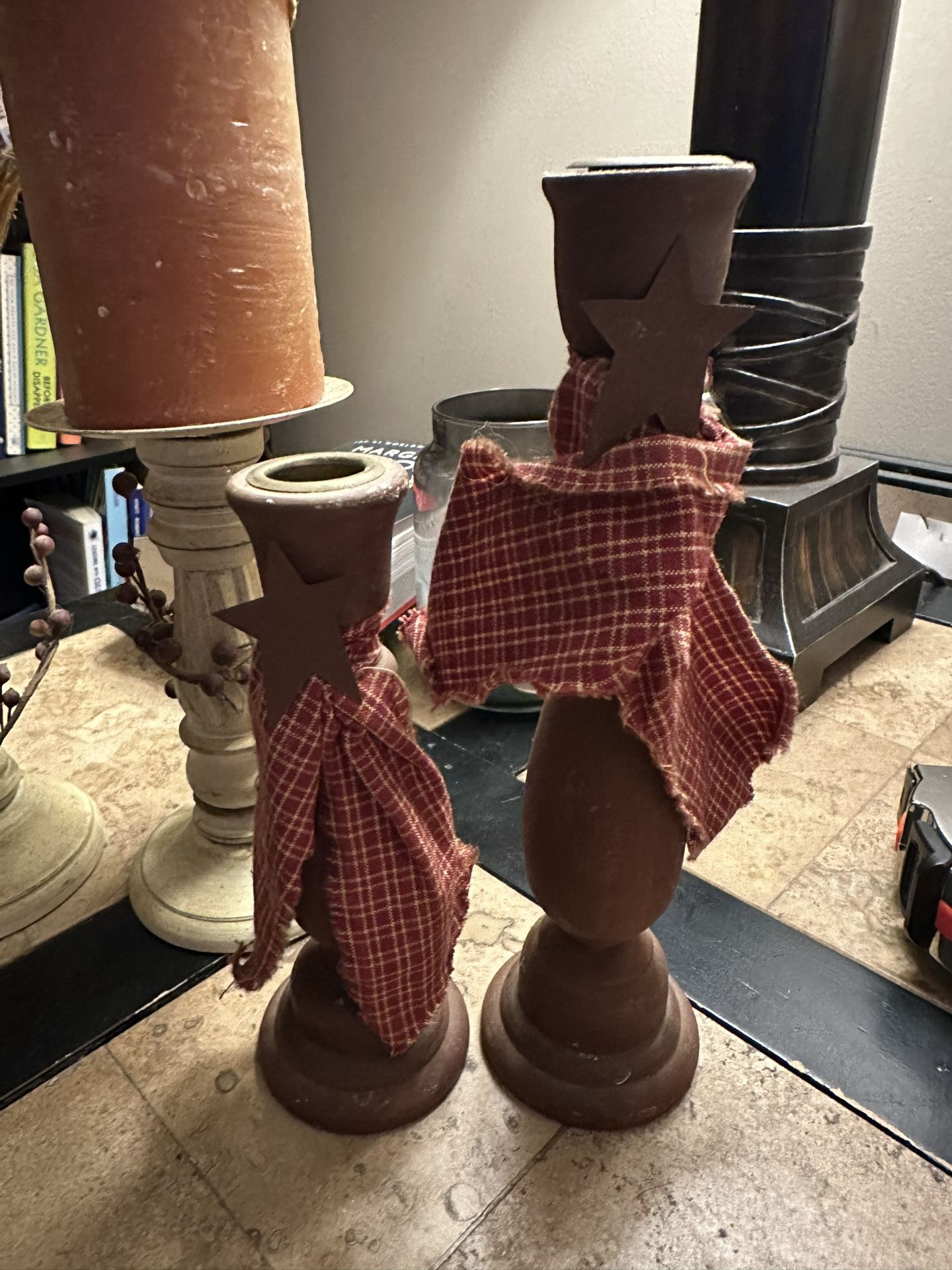 Candle Holders And Candles 