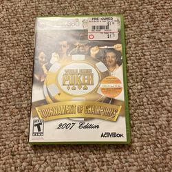 World Series Poker Game Xbox 360