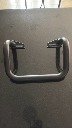 Black Metal Grab Bar Handle Bracket