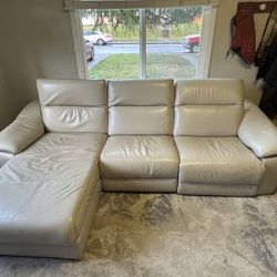 Modern Leather Sectional
