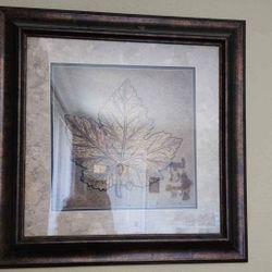 2 Piece Leaf Wall Art Bronze.. You Pick Up.