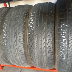 💥4 Used Dunlop Tires 225/65/17