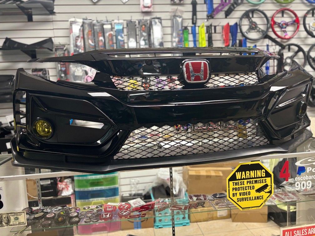 2016-2021 Honda Civic Type R style Bumper 
Fits 2dr. 4dr and hatchback
(Won’t fit Real Type R) 

10th Gen Civic bumper 
Civic front bumper 
Hatchback
