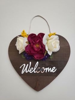 Handmade Wood Welcome Sign- New - CHEAPER 