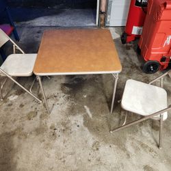 Portable Steel Table And Chairs 