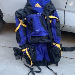 Adult backpack for camping with 28” high frame
