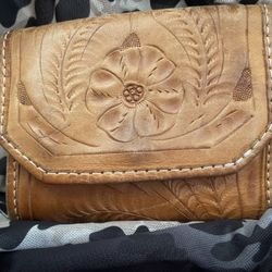 Leather Folding Vintage Wallet