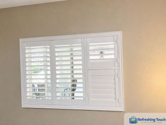 Plantation Shutters, Hardwood & Poly, Custom Fit, Free Estimate 909‑681‑7003