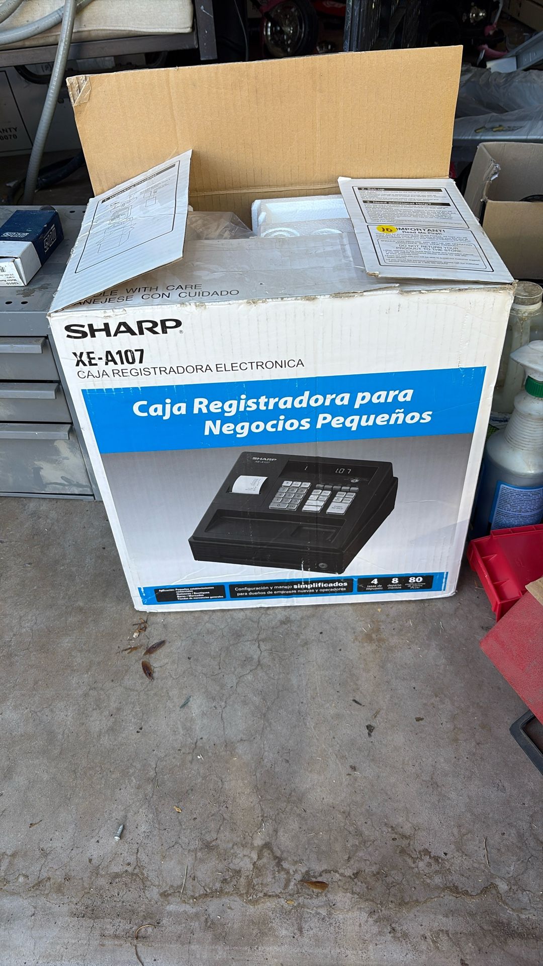 Title: Sharp XE-A107 Electronic Cash Register 