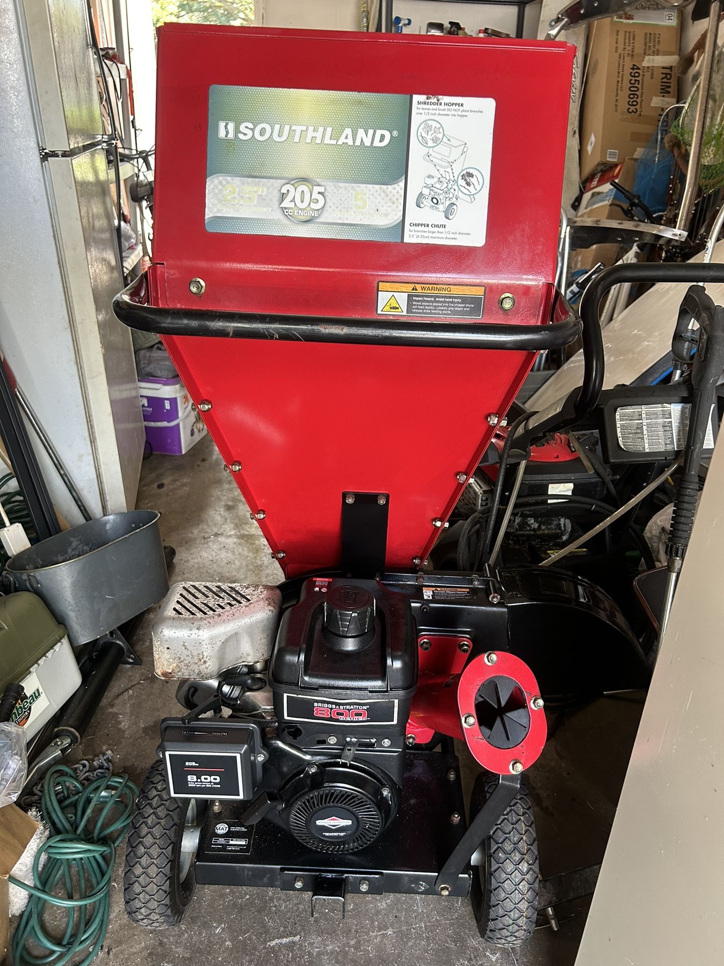 Southland 205cc OHV Chipper/Shredder BRAND NEW