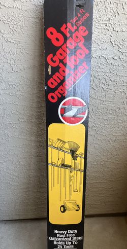 8 Ft Heavy Duty Garage & Tool Organizer – Wall Mount – New 