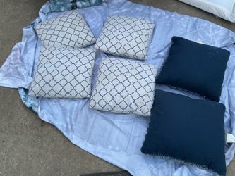 Six Decorative Pillows For A Bed, Sofa Or Anywhere You Want ( NO SHIPPING) All For $15