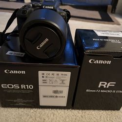 Canon 35mm rf lens&Canon r10 mirrorless