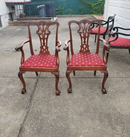 2 Beautiful Maitland Smith Antique Style Chairs
