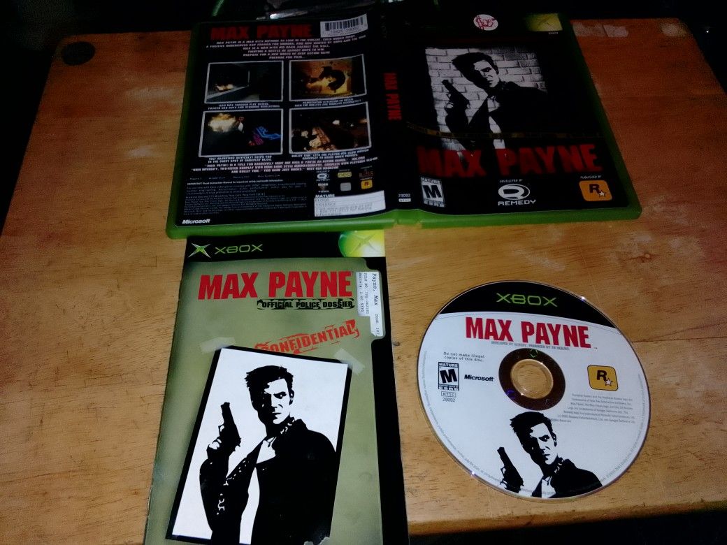 Xbox Game New York, Fugitive Undercover Cop. Nothing To Lose. MAX PAYNE