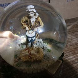 Little Drummer Boy Musical Snow Globe