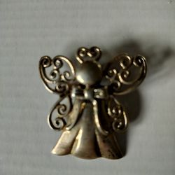 Sterling Silver Vintage Angel Brooch