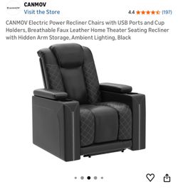 Leather reclining chair