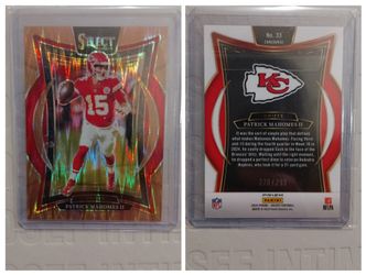 Patrick M Homes football card